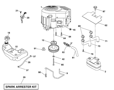 Part Location Diagram of 708673 Murray Control Th/Ck